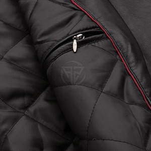 Veste d'hiver en cuir véritable de haute qualité avec logo frontal personnalisé, écologique, légère, vêtements de mode pour hommes - Product Image 6