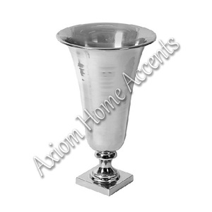 Axiom Home Accents Vase en métal artisanal Design moderne glaçure transparente pour décor <span class=keywords><strong>de</strong></span> <span class=keywords><strong>salon</strong></span> <span class=keywords><strong>contemporain</strong></span> pour Noël - Product Image 3