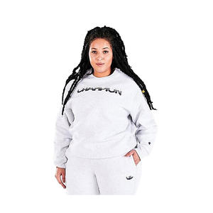 Sweat-shirts actifs Champion Plus Rw Crew pour filles, couleur : gris argenté Gfs, 100% authentique - Product Image 1