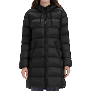 Doudoune Longue pour Femme, Manteau d'Hiver Chaud et Léger à Capuche Mi-long - Product Image 1