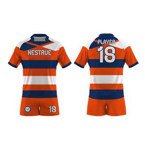 Top Tendance En Gros Uniformes De Rugby Respirants Personnalisés De Haute Qualité avec Short Équipe 100% Polyester - Product Image 1