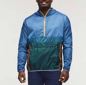 Chaqueta Deportiva Cortavientos de Moda para Hombre, Chaqueta Cortavientos de Nailon Brillante, Holgada, de Corte Amplio, con Media Cremallera - Product Image 2