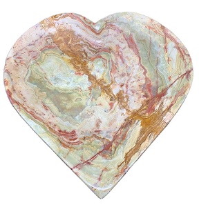 Big <b>Heart</b> <b>Shape</b> Bowl Green Onyx Handmade from Pakistan Luxury Decorative Serving Dish Unique Gift Home Decor - Product Image 1