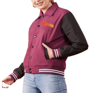 Meilleure vente Veste universitaire pour femmes avec logo personnalisé à manches longues Vêtements décontractés Fabriqué au Pakistan Matériau de remplissage en coton manufacturé - Product Image 1
