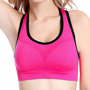 Soutien-gorge de sport respirant à maintien élevé personnalisé pour femme, idéal pour le yoga et les activités de plein air, en Spandex/Nylon, service OEM, vente en gros pour le fitness - Product Image 2