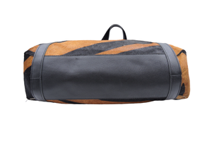 Sac fourre-tout en cuir souple pour femmes organisateur grand sac à bandoulière de rangement cahiers fermeture à bouton Style ouvert Polyester Logo à usage quotidien - Product Image 5
