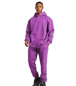 2025 oversized <b>plain</b> blank Cotton <b>Tracksuit</b> Set Men jogging fitness wear Pullover Warm Up Suit <b>Plain</b> <b>Tracksuit</b> for Printing - Product Image 6