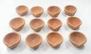 X-mas-portavelas de terracota, vela votiva de terracota, regalo de vuelta para boda - Product Image 5