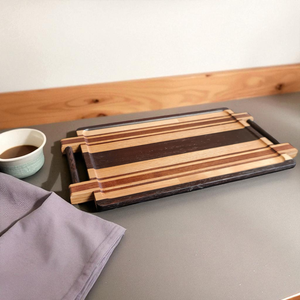 Plateau de service en bois polyvalent FT01 Prix d'usine Vente en gros Formes et tailles personnalisées Plateau en bois naturel artisanal - Product Image 6