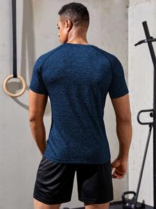 Camiseta Deportiva de Verano para Hombre, Personalizada al por Mayor, 100% Algodón, de Alta Calidad, para Gimnasio y Deportes, con Logotipo - Product Image 3