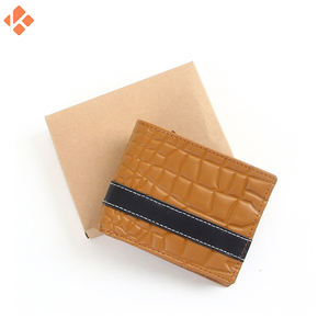 Portefeuille en cuir PU classique pour hommes d'affaires de haute qualité Slim Short Open Closure Polyester Doublure Budget Friendly Gift Option - Product Image 3