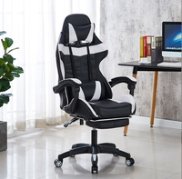 Chaise de jeu ergonomique haut de gamme personnalisée, chaise d'ordinateur inclinable robuste avec repose-pieds