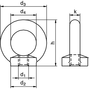 Tuerca Anular de Acero M8 DIN 582 C15 Electrogalvanizada, 50 Piezas/Unidad, 50 Unidades/Embalaje - Product Image 3