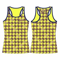 SAVOW FIGHT WEAR Débardeurs tricotés pour femmes en Spandex/Polyester, col rond, avec impression par sublimation de logo personnalisé devant/arrière, décontractés, été, haute qualité