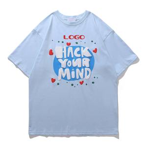 Camiseta Vintage de Algodón 100% de Alta Calidad para Mujer con Estampado Puff, Colores y Tallas Personalizables, Último Diseño - Product Image 1