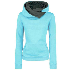 Femmes col roulé surdimensionné sweats automne mode sweats à capuche demi fermeture éclair pull à manches longues chemises vêtements tenue - Product Image 1