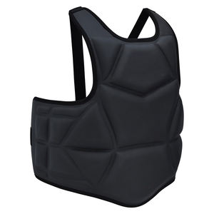 Vente chaude en cuir boxe poitrine garde MMA corps protecteur réglable ventre Pad Arts martiaux Kickboxing côtes bouclier équipement - Product Image 3