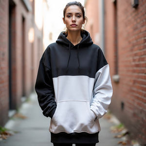 Sudadera con Capucha para Mujer, de Invierno y Otoño, para Exteriores, Holgada, Transpirable, de Forro Polar, Talla Grande, Informal, de Alta Calidad y Peso Pesado - Product Image 6