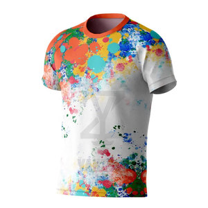 Camiseta Deportiva de Manga Corta para Hombre, Diseño Personalizado, Tejido de Algodón/Fibra de Bambú, Sublimación Personalizada, Transpirable y de Secado Rápido - Product Image 5