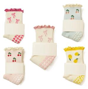 FCCA logotipo personalizado de alta calidad 100% algodón Pilates agarre Calcetines antideslizantes calcetines de Yoga diseño de lazos para mujeres uso diario en interiores - Product Image 1