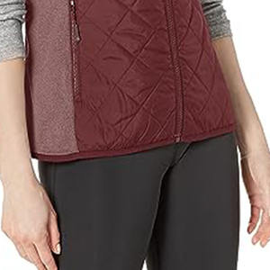 Venta al por mayor chaqueta cálida y ligera burbuja con capucha para mujer chalecos y chalecos transpirable invierno cálido abajo chaleco puffer - Product Image 4