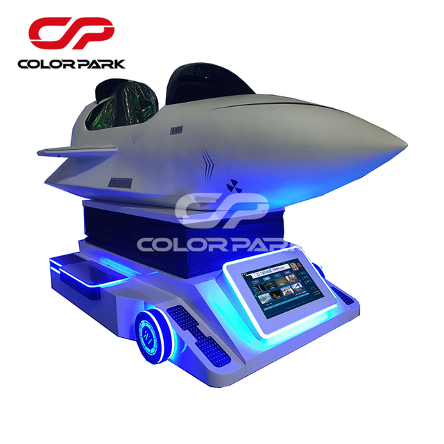 Colorful Park Indoor Entertainment Coin-Operated VR 9D Cinema Flight Simulator Shooting Racing Aircraft Simulator Game Machine