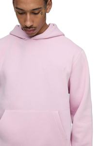 Gris claro de gran tamaño cremallera-Up sudaderas con capucha hombres 100% algodón pesado 410GSM invierno bordado Streetwear Urban Minimal OEM - Product Image 4