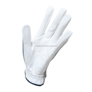 Gants de Golf de sport pour hommes de haute qualité main gauche Logo personnalisé maille respirante en cuir véritable Cabretta mode pour le cyclisme Golf - Product Image 4
