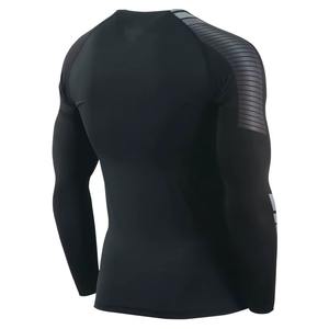 Logo personnalisé MMA Rash Guard pour hommes vêtements de protection solaire hommes vêtements de compression personnalisé spandex/polyester Rush Guard - Product Image 3