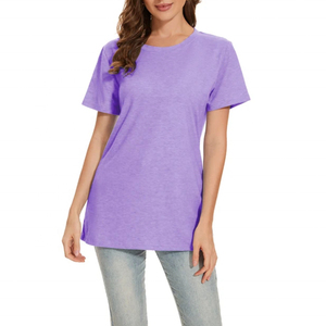 Casual <b>Women's</b> Cotton Lightweight Short Sleeve T-Shirt Eco-Friendly Crew <b>Neck</b> Fashion Tee for Winter Daily Outfits - Product Image 1