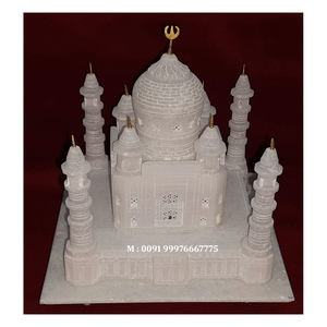 Último Diseño Artesanal en Mármol Blanco Natural Taj Mahal, la Mejor Calidad con Acabado Fino y un Modelo Impresionante para Decoración del Hogar y Regalos - Product Image 1