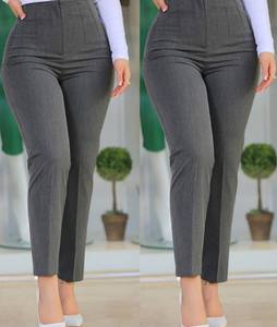Pantalones recortados de cintura alta para mujer, pantalones pitillo de verano ajustados informales sólidos con frente plano, nuevo estilo ajustado para mujer - Product Image 6