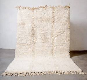 Alfombra de bereber marroquí para decoración de la cama, felpudo auténtico hecho a mano de Beni Ourain, Gabeh - Product Image 4