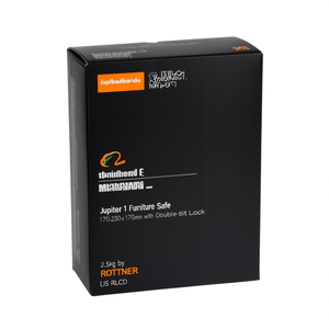 Jupiter 1 Furniture <b>Safe</b> 170x230x170mm with Double-Bit <b>Lock</b> 2.5kg by ROTTNER - Product Image 2