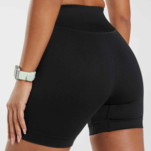 Sports de course Leggings serrés pour femmes été Jogging Biker Shorts correspondant haute en gros Logo personnalisé shorts pour femmes entraînement - Product Image 4