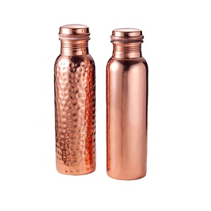 Drinking Milk Restaurant Kitchenware <b>Copper</b> <b>Bottle</b> Handmade Decorative Hammered Designer Shiny Polished Metal Water <b>Bottle</b> - Product Image 5