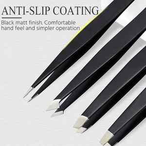 4Pcs Eyebrow Tweezers Set Stainless Steel Hair <b>Clip</b> Eyebrow Trimmer Eyelash Extension <b>Clip</b> Women Makeup Beauty Tools - Product Image 6