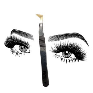 90 Degree Eye Lash Extension Tweezer Stainless Steel False Eye Lash Tools - Product Image 4