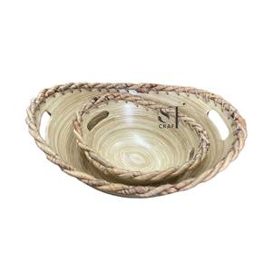 Artículos calientes Bandejas de bambú para servir Solución de almacenamiento de cocina para el hogar Hecho a mano en Vietnam Mayorista directo - Product Image 1