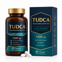 OEM Maximum Strength TUDCA Soutien Hépatique 1200mg NAC Chardon-Marie Capsules de Suppléments Formule Avancée d'Acides Biliaires pour la Santé du Foie