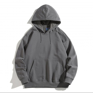 Pulls à capuche d'hiver en gros, impression OEM, broderie de logo, unisexe, survêtement uni, personnalisé pour hommes - Product Image 3