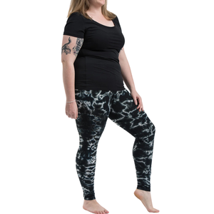 Leggings de yoga en tissu écologique grande taille avec taille haute, extensible, matériau durable, soutien pour l'entraînement, vêtements de sport pour femmes - Product Image 5