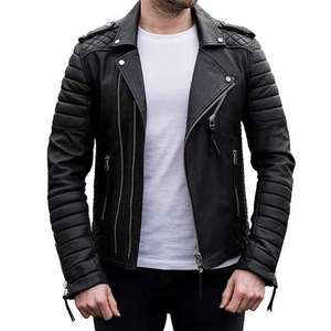 Veste en cuir de vache véritable de qualité supérieure pour homme tendance 2025, respirante, imperméable, à capuche, style moto et streetwear - Product Image 6