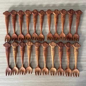 Vente chaude rouge Acacia bois cuillère fourchette ensemble pour ustensiles de cuisine en bois cuisson soupe salade outils maison fête vaisselle ensemble - Product Image 6