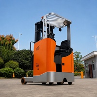 Carretilla Elevadora de Tres Vías con Asiento y Batería de Plomo-Ácido Nueva a Precio de Fábrica, Alcance de 4.5M