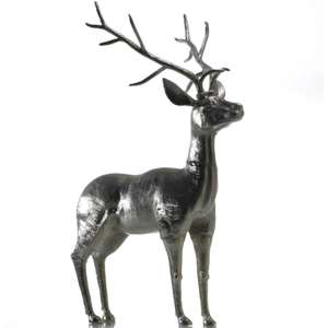 Sculpture de renne en bois de cerf de luxe doré Décoration de mariage Statue d'animal Modèle personnalisé Artisanat en métal Sculpture de renne Décoration - Product Image 6