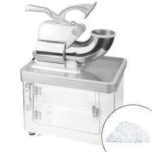 Broyeur à glace commercial - 5 kg/min - 350 W - Acier inoxydable - incl. Trémie de stockage de 1 kg - Product Image 1