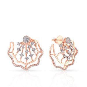 ชุดสร้อยคอเพชรที่มีเสน่ห์คอลเลกชันใหม่โซ่ทองแวววาวลายดอกไม้แสนสุขสำหรับเจ้าสาว - Product Image 2