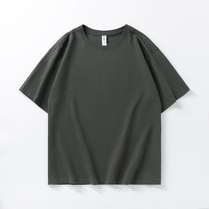 Diseño 2025, Tejido Sólido Transpirable y Ecológico de 180g, Camiseta Casual de Manga Corta de Alta Calidad para Otoño/Invierno, Poliéster/Algodón - Product Image 5