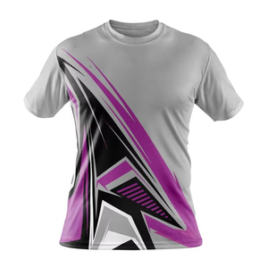 Camisetas casuales de patrón sólido para hombre para sublimación digital 300 gramos tejido de poliéster/algodón óptimo para digital - Product Image 2